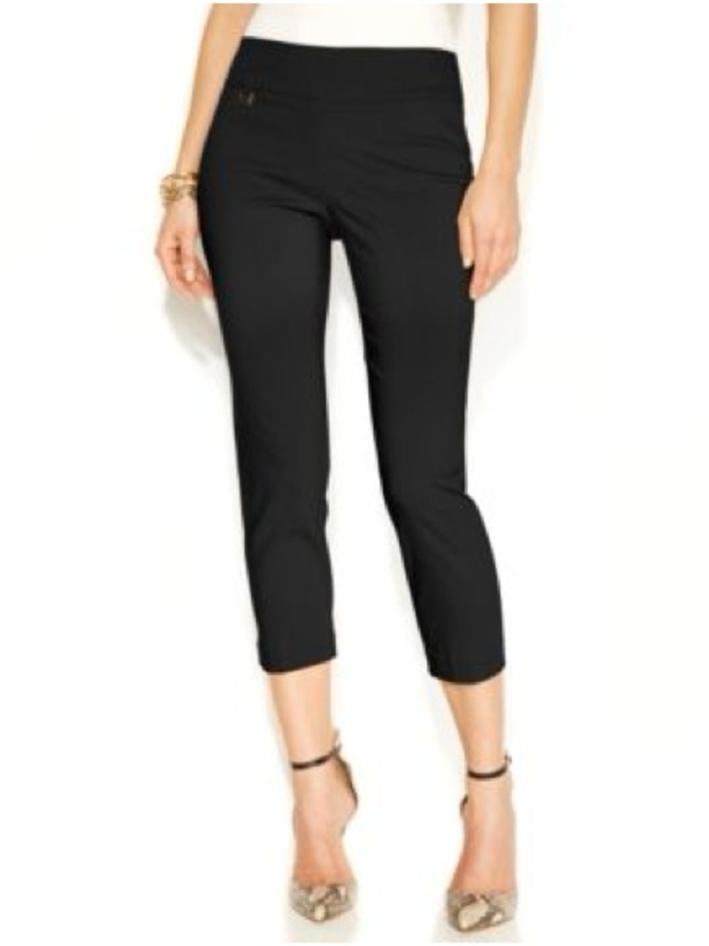 Alfani Black Women’s Cropped Ponte Pants. 10P